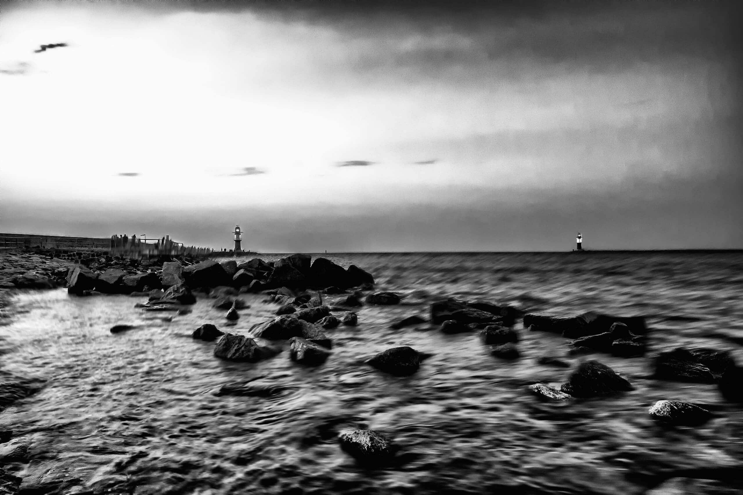 Sturm in Warnemünde
