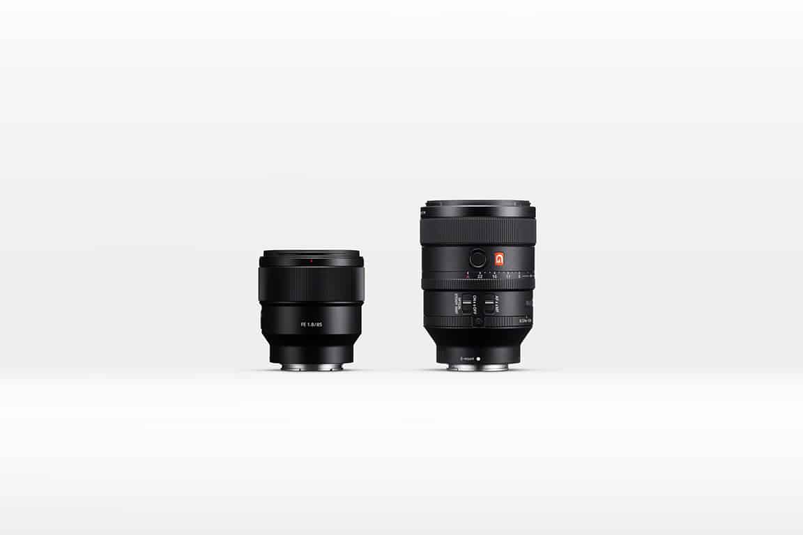 Sony SEL-85F18 und SEL-100F28GM
