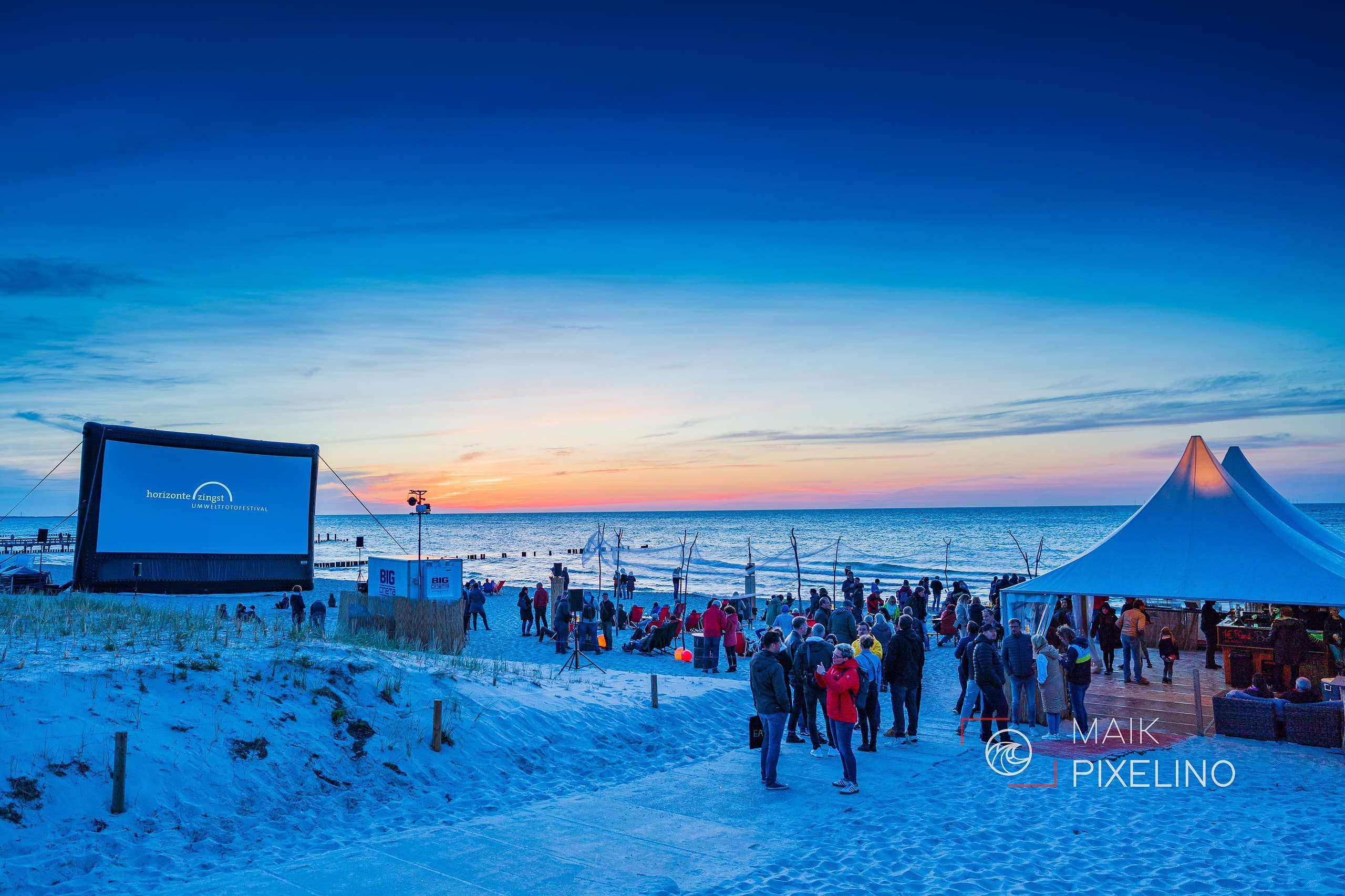 Abendstimmung beim Fotofestival Zingst